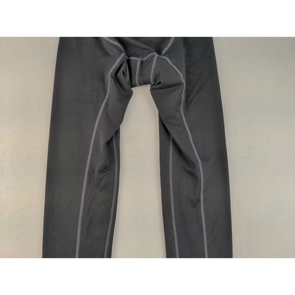 Boys Nike Pro Combat Athletic Compression Pants Size L Black White Swoosh Logo - Picture 7 of 12